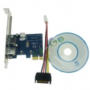 Desktop USB3.0 2 Port PCIe Card, LP